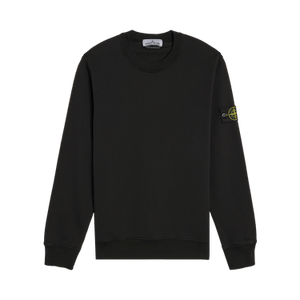 Stone Island Organic Cotton Fleece Sweatshirt 'Black'