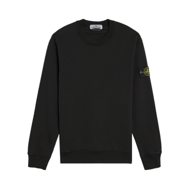 Stone Island Organic Cotton Fleece Sweatshirt 'Black'