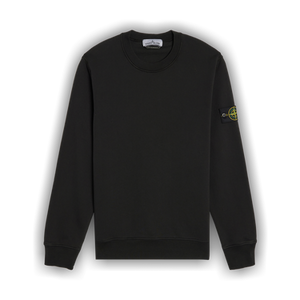 Stone Island Organic Cotton Fleece Sweatshirt 'Black'