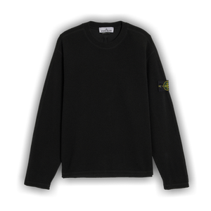 Stone Island Ribbed Wool Nylon Sweatshirt 'Black'