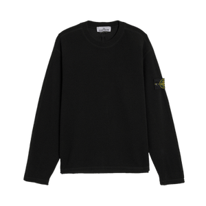 Stone Island Ribbed Wool Nylon Sweatshirt 'Black'