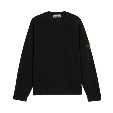 Stone Island Ribbed Wool Nylon Sweatshirt 'Black'