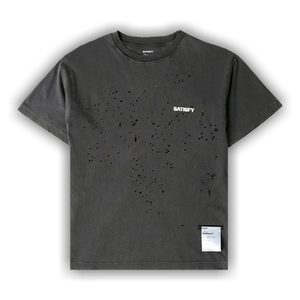 SATISFY MothTech Basic Logo T-Shirt 'Aged Black'