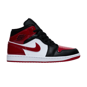 Air Jordan 1 Mid 'Patent Bred Toe'