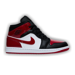 Air Jordan 1 Mid 'Patent Bred Toe'