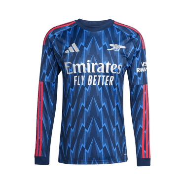 adidas Arsenal 25/26 Long Sleeve Away Jersey 'Night Indigo/Grey Two'
