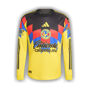 adidas Club América 25/26 Long Sleeve Home Authentic Jersey 'Yellow'