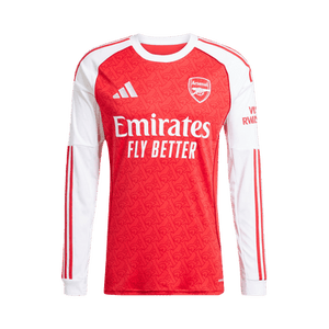 adidas Arsenal 25/26 Long Sleeve Home Jersey 'Better Scarlet/White'