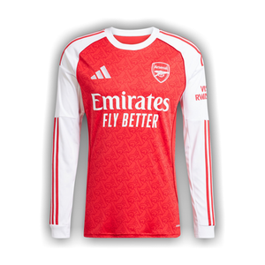 adidas Arsenal 25/26 Long Sleeve Home Jersey 'Better Scarlet/White'