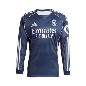 adidas Real Madrid 25/26 Long Sleeve Away Jersey 'Legend Ink'