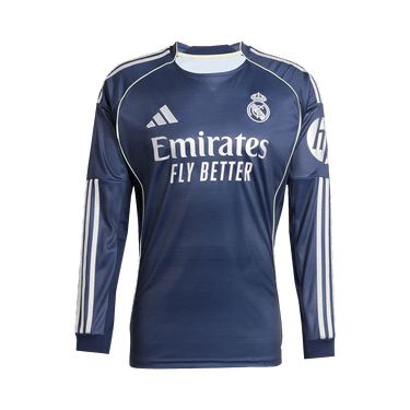 adidas Real Madrid 25/26 Long Sleeve Away Jersey 'Legend Ink'