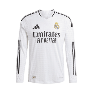 adidas Real Madrid 24/25 Long Sleeve Home Authentic Jersey 'White'