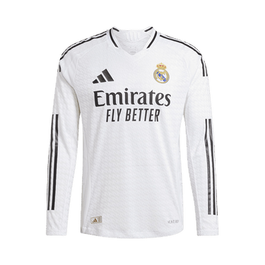 adidas Real Madrid 24/25 Long Sleeve Home Authentic Jersey 'White'