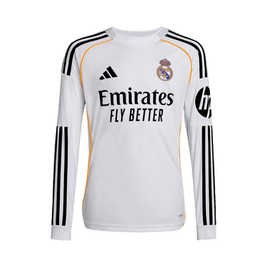 adidas Real Madrid 25/26 Long Sleeve Home Jersey 'White'