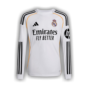 adidas Real Madrid 25/26 Long Sleeve Home Jersey 'White'