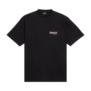 Balenciaga Political Campaign T-Shirt 'Black'