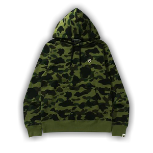 BAPE 1st Camo One Point Pullover Hoodie 'Green'