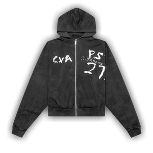 RIVINGTON roi Rebis Inri Zip Hoodie 'Mechanic Black'