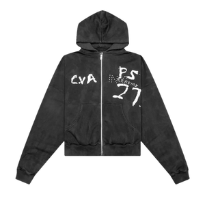 RIVINGTON roi Rebis Inri Zip Hoodie 'Mechanic Black'