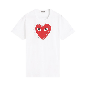 Comme des Garçons PLAY Heart Stud Tee 'White'