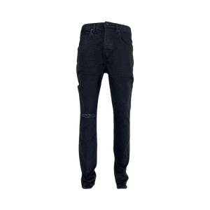 PURPLE BRAND Knee Slit Rinse Slim Denim 'Black'