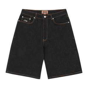 Corteiz Dual Stripe Denim Short 'Washed Black'