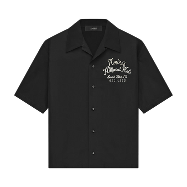 Amiri Hollywood Auto Bowling Shirt 'Black'