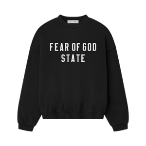 Fear of God Essentials 90s Crewneck Sweatshirt 'Jet Black'