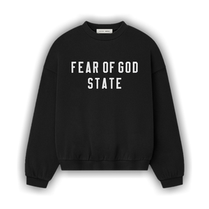 Fear of God Essentials 90s Crewneck Sweatshirt 'Jet Black'