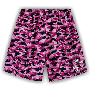 Anti Social Social Club Pixel Camo Short 'Pink'
