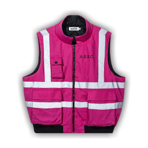 Anti Social Social Club Hi-Vis Work Vest 'Neon Pink'