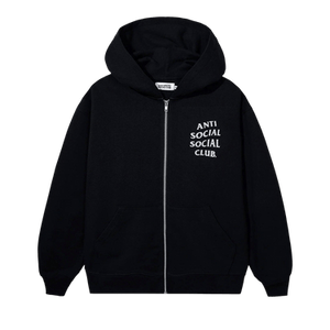Anti Social Social Club Mind Game Glitter Zip-Hoodie 'Black'