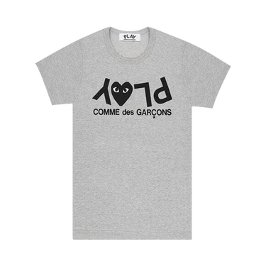Comme des Garçons PLAY Inverted Text T-Shirt 'Grey'