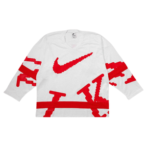Nike Sportswear Club Hockey Jersey 'White/University Red/University Red'