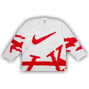 Nike Sportswear Club Hockey Jersey 'White/University Red/University Red'