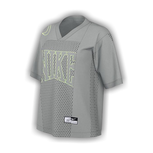 Nike Sportswear Street Oversized Short-Sleeve Graphic Jersey 'Light Smoke Grey/Barely Volt'