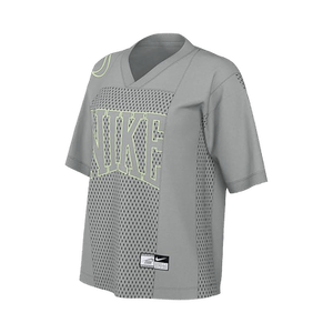 Nike Sportswear Street Oversized Short-Sleeve Graphic Jersey 'Light Smoke Grey/Barely Volt'
