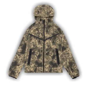Nike Tech Dri-FIT Woven Camo Windrunner Oversized Jacket 'Neutral Olive/Black'