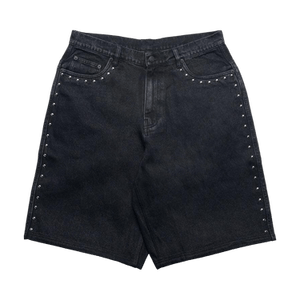 Pleasures Lucky Studded Jorts 'Black'