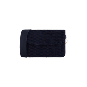 Kith Monogram Suede Envelope K20 Bag 'Ink'