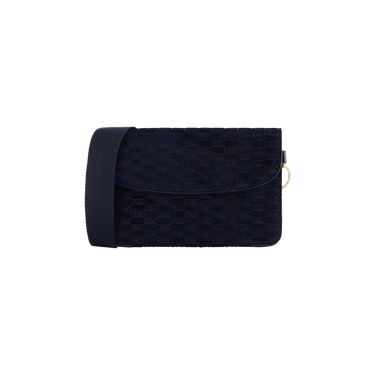 Kith Monogram Suede Envelope K20 Bag 'Ink'