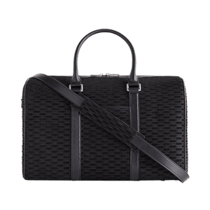 Kith Monogram Suede Traveler K40 Bag Black 'Ink'
