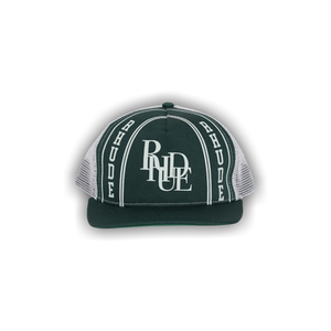 Rhude Collegiate Scramble Trucker Hat 'Green/Off White'