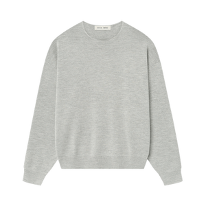 Fear of God Essentials Merino Long Sleeve Crewneck Sweater 'Concrete Heather'