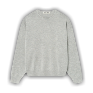 Fear of God Essentials Merino Long Sleeve Crewneck Sweater 'Concrete Heather'
