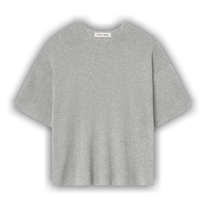 Fear of God Essentials Waffle Short Sleeve Sweater 'Concrete Heather'