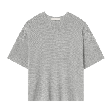 Fear of God Essentials Waffle Short Sleeve Sweater 'Concrete Heather'