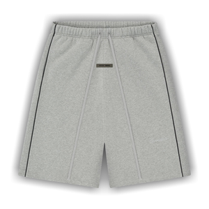 Fear of God Essentials Relaxed Fleece Sweatshort With Piping 'Concrete Heather/Black'
