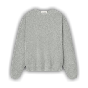 Fear of God Essentials Waffle Crewneck Sweater 'Concrete Heather'