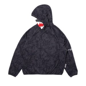 BAPE x Kazuki Pixelate Camo Shark Relaxed Fit Pullover Hoodie 'Charcoal'